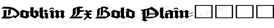 Dobkin Ex Bold Plain字体转换